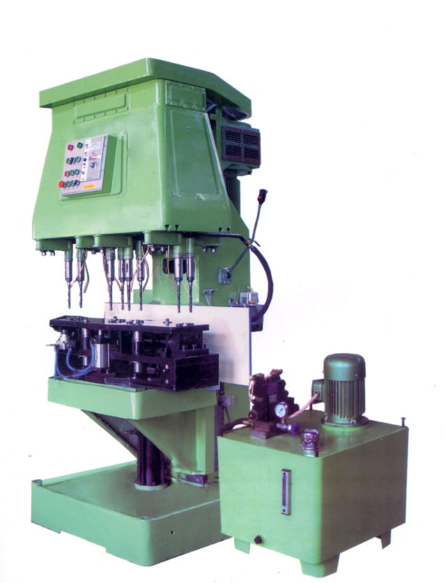 可調多軸排式鉆床